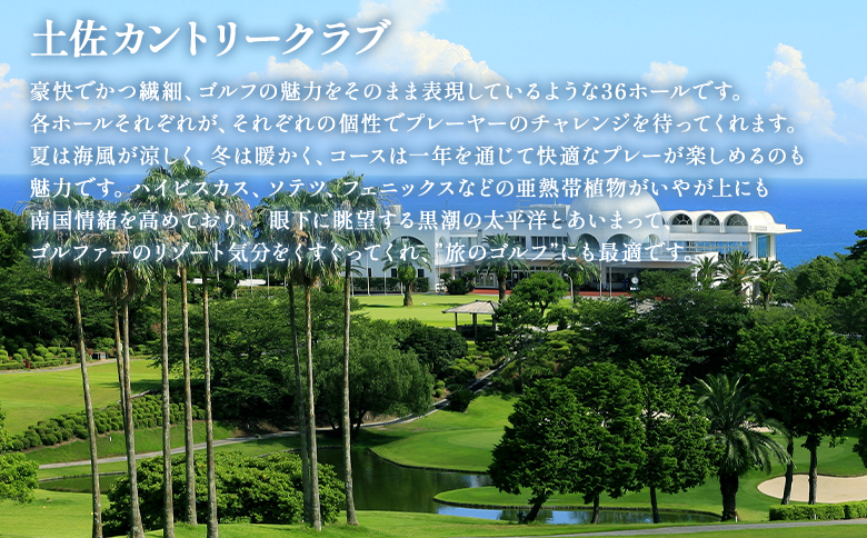 【ゴルフ＆宿泊プラン】土佐カントリークラブ(土日祝日)＆ リゾートホテル海辺の果樹園 1泊2食付（VIPルーム） hj-0008 VIPルーム（土日祝） 土佐カントリークラブ