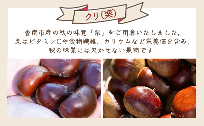 栄養豊富な秋の味覚 クリ（栗） 2袋（２kg）　yr-0103