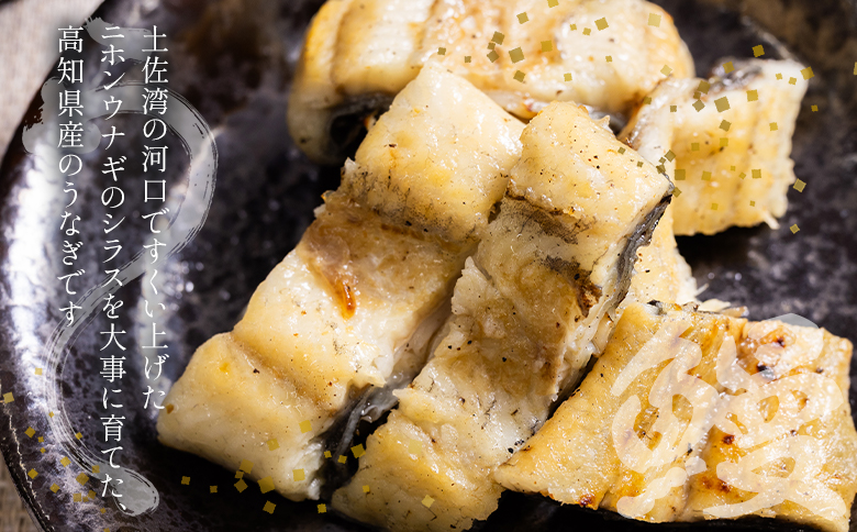 高知県産うなぎの白焼き きざみうなぎ 50g×4袋 田野町完全天日塩 蒲焼のタレ付き yw-0094