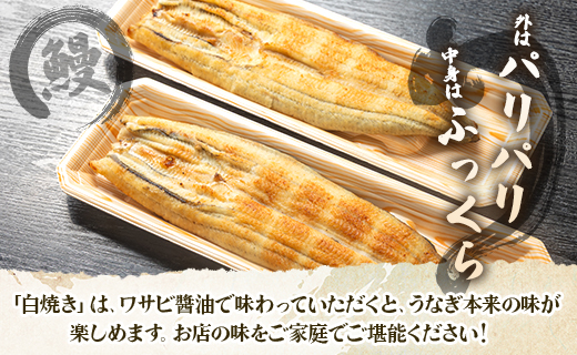 うなぎ 定期便 2回 うなぎ白焼き120g 3尾(無頭)  Wun-0039