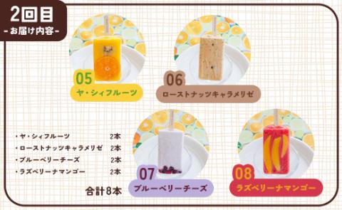 【3か月定期便】アイスキャンデー 12種類セット 合計24本