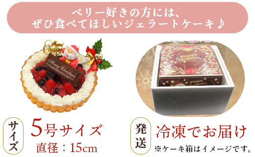 【期間限定】ドルチェかがみ いちごタルト（クリームチーズジェラート） - ジェラートケーキ アイスケーキ アイスクリーム スイーツ デザート 苺 いちご クリーム チーズ クリスマス 濃厚 のうこう おいしい お菓子 洋菓子 かわいい 可愛い おしゃれ ご家庭 ホーム パーティー ティータイム 記念日 誕生日 バースデー ギフト プレゼント dc-0062