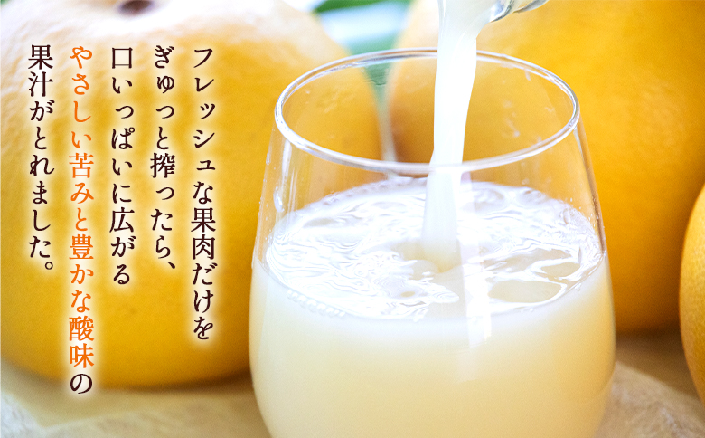 土佐文旦ジュース 1本(720ml) - 送料無料 ぶんたん フルーツ 果物 くだもの 柑橘 国産 果実 果汁100％ ドリンク 飲み物  山のてっぺん間城農園 糖度13度以上 高知県 香南市 ms-0069