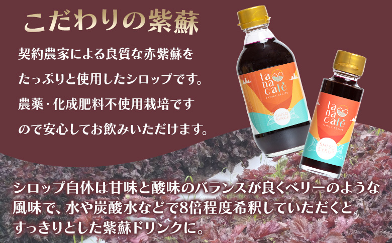 赤紫蘇シロップ(赤しそシロップ) 4本 合計1,200ml - シソ 赤しそ ジュース 飲料 ドリンク ソーダ割り カクテル スイーツ 濃縮 tc-0010