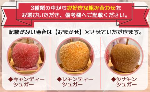 tuctuc りんご飴 3種類から選べる3本セット - キャンディーシュガー 