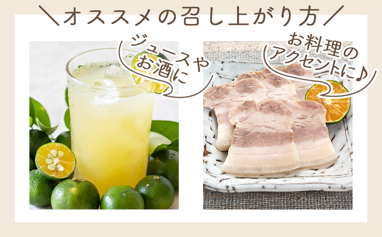 さわやかな香り漂うシークワーサー 2kg yr-0107