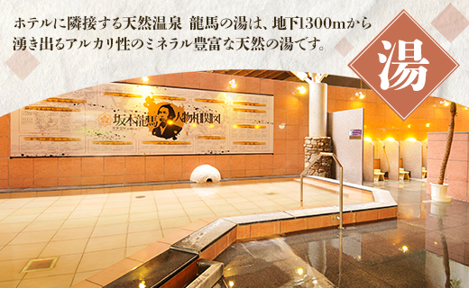 高知黒潮ホテル 一泊温泉付 1名利用 シングルルーム宿泊券 - 送料無料 チケット 旅行 癒し 対象外日あり 天然温泉 露天風呂 四国 高知県 香南市 kh-0009