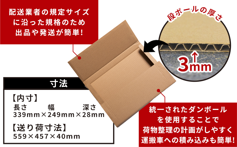 【7日程度で発送】抜き式ケース（A4対応） 10枚 クリックポストサイズ ta-0006