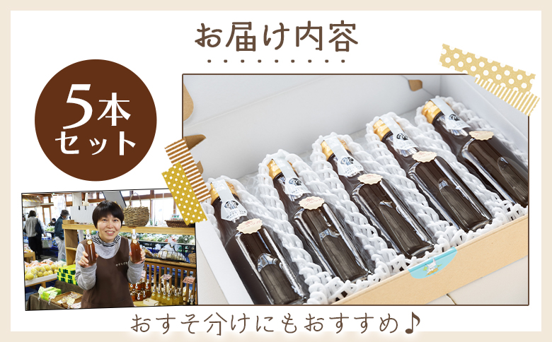 ジンジャーシロップ 200ml×5本 生姜シロップ 高知県 しょうが 赤生姜 やすらぎ市 特産品 常温 熱中症対策 yr-0048