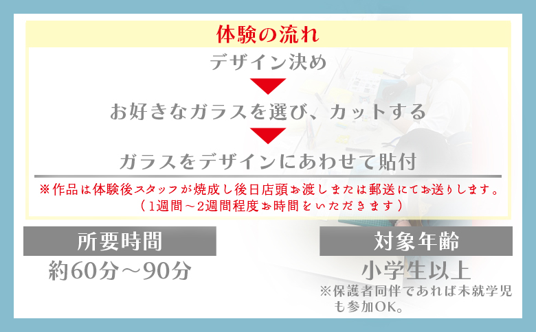 ガラスフュージング体験 ペアチケット ak-0005
