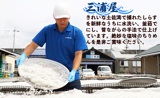【冷蔵】ちりめん(しらす)2種 組み合わせ選べる2パック(釜あげ・釜出し) 三浦屋海産 mu-0019