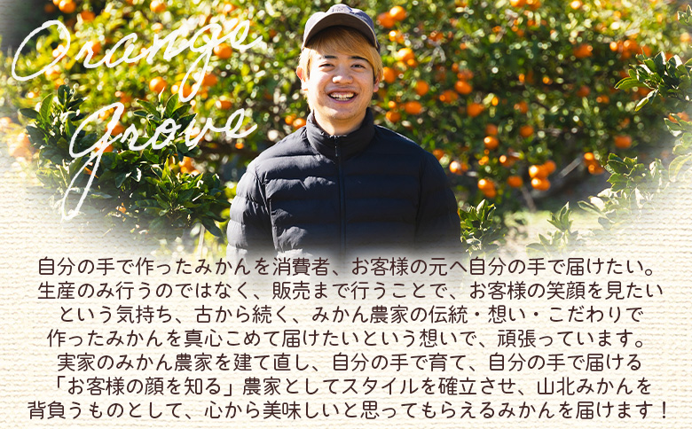 【2026年10月下旬発送】露地みかん(2S～Mサイズ) 3kg 贈答用 （傷み補償分 ＋約100g） om-0002