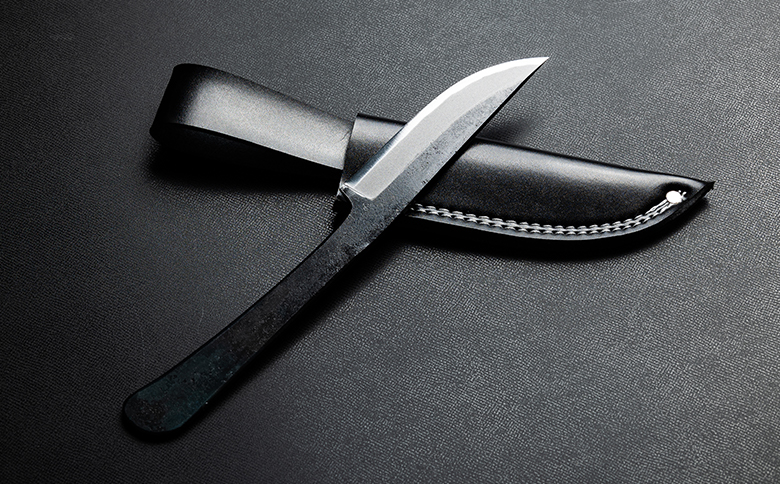 アウトドアナイフ両刃 実刃渡10cm 一丁箱入 土佐 刃物 st-0002