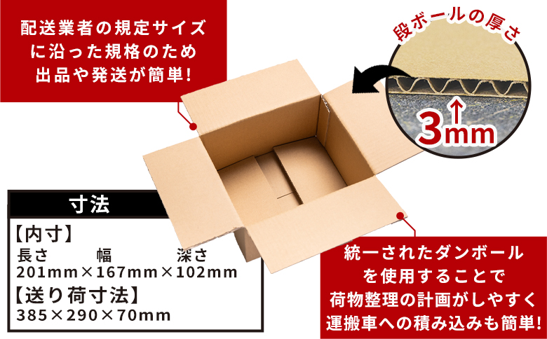 【7日程度で発送】梱包用ダンボール 50サイズ 10枚 ta-0016
