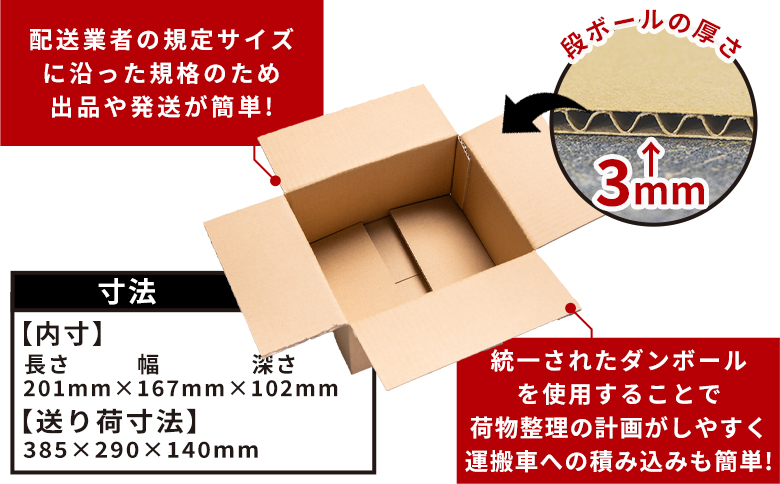 【7日程度で発送】梱包用ダンボール 50サイズ 20枚 ta-0017