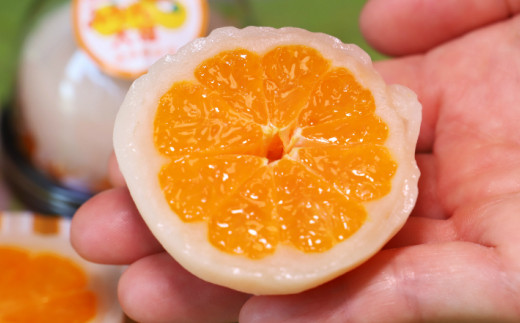 フルーツ大福 笑顔こぼれる！山北みかん大福6個 - 和菓子 スイーツ フルーツ 武市神栄堂 ギフト 贈り物 おやつ みかん大好き 極甘のミカン大福 yd-0022