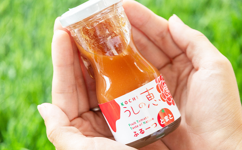 野菜ソムリエが育てた うしの惠フルーツトマト500g＋トマトジュース4本 mj-0026