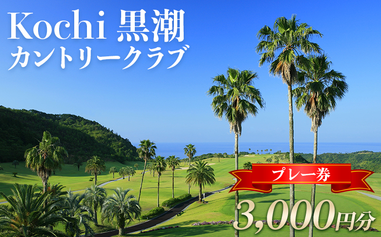 Kochi 黒潮カントリークラブ ゴルフ プレー券 3,000円分