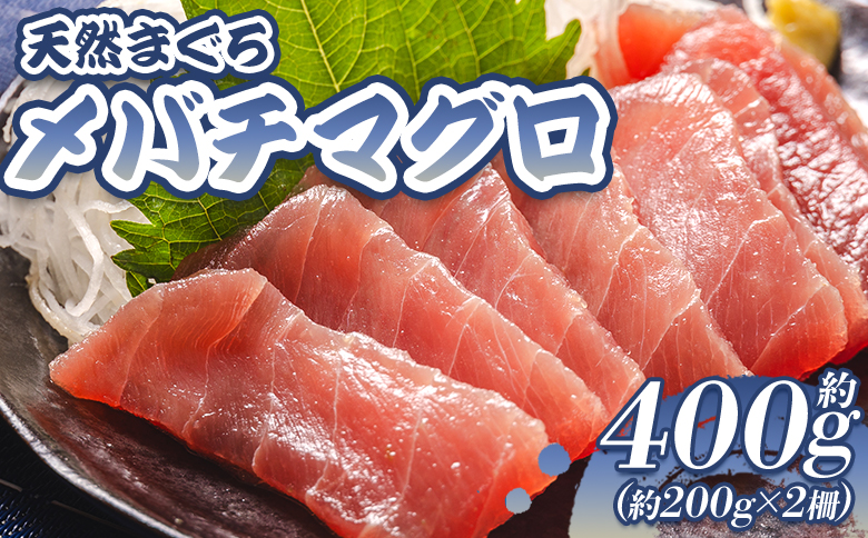 天然 まぐろ 約400g 2冊 メバチマグロ