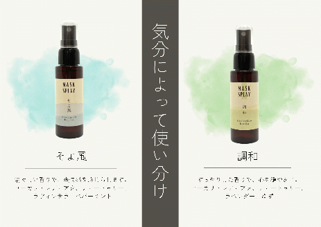 【四国一小さなまち】 ★香りの教室 帆南★ 携帯ボタニカルアロママスクスプレー ～そよ風～ （手指可）