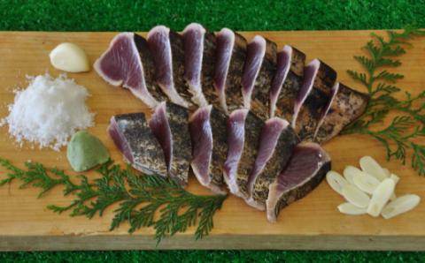 【四国一小さな町の塩タタキ】田野屋塩二郎の塩×わら焼き鰹のタタキ１節