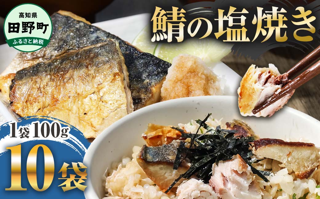 焼き塩鯖 10袋 1袋100g さば サバ 焼魚 焼き魚 レンジ 魚 魚介類 海鮮 国産 簡単 時短 おかず おつまみ 和食 惣菜 食品 お取り寄せ ごはんのお供 お酒のあて