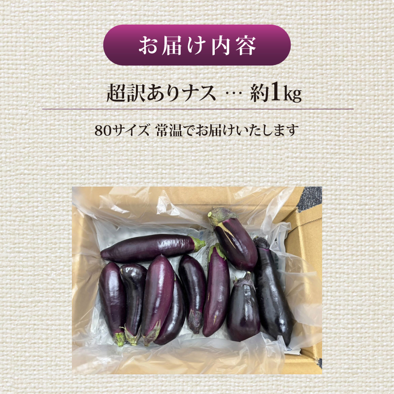 【1月中旬より発送】安田町産 「超」 訳あり ナス なす 1kg  新鮮 野菜 茄子 産地直送 季節限定 夏野菜 ふるさと納税茄子  ふるさと納税なす 人気 年末年始 クリスマス プレゼント 高知 安田町 TR-0001