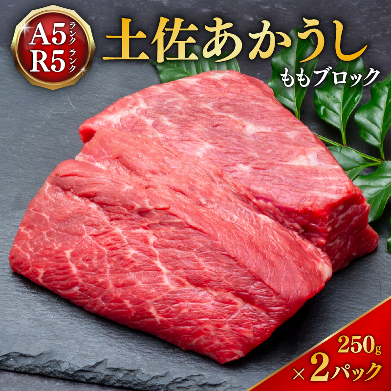 ｢土佐あかうし｣モモブロック250g2パック 牛肉 国産 和牛 切り落とし 赤身 ステーキ 焼肉 ローストビーフ 焼き肉 250g 2パック 500g 土佐あかうし 小分け すきやき（すき焼き）しゃぶしゃぶ 鍋 ブランド牛  国産牛 人気 お取り寄せ 冷凍 BBQ バーベキュー 人気 年末年始 クリスマス プレゼント 高知 安田町 MT-04
