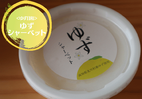 北川村のゆず果汁使用「ゆずシャーベット」(150ml)16個