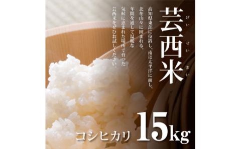 12/21までに入金で年内配送 新米 コシヒカリ 15kg (5kg×3袋) 芸西米 げいせいまい 令和7年産 15キロ 米 こめ コメ こしひかり 精米 白米 お米 おこめ ご飯 国産 通販 お取り寄せ 送料無料