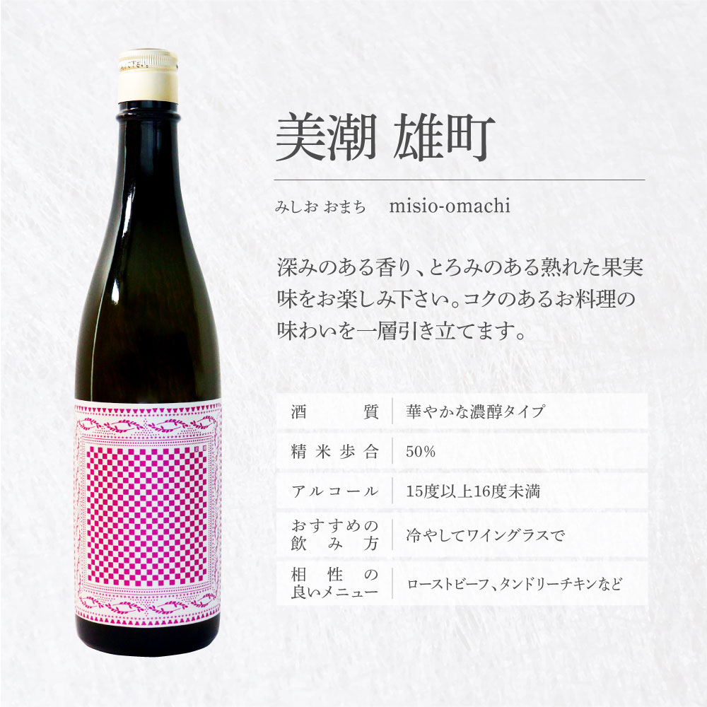 美潮 純米吟醸2本セット 高知県 芸西村 返礼品 日本酒 お酒 仙頭酒造 ふるさと納税限定 720ml 飲み比べセット のみくらべ 雄町 きたしずく お祝い 贈答品 箱入り ギフト