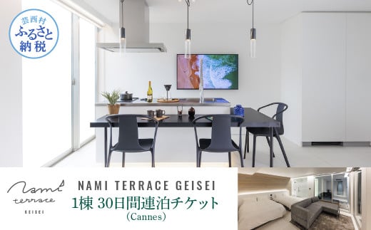 NAMI TERRACE GEISEI 1棟(Cannes カンヌ) 30日間連泊チケット ナミテラス芸西 利用券 ヴィラ オーシャンビュー サウナ 貸切 宿泊 旅行 観光 家族 友達 カップル ペア - 1棟(Cannes カンヌ) 30日