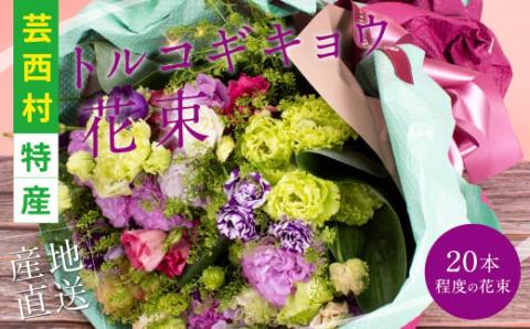 《先行予約》芸西村特産 トルコギキョウ花束（約20本程度の花束）