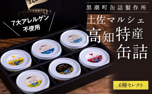 ホテルおすすめ！黒潮町の缶詰セット［6種セレクト］ - 6種