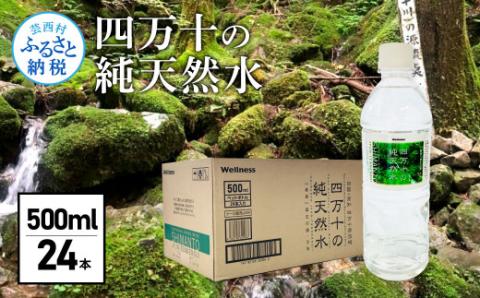 【CF-R5tka】　四万十の純天然水 500ml×24本 水 天然水 ナチュラルミネラルウォーター モンドセレクション金賞受賞 健康 おいしい お水 飲みやすい おすすめ ご家庭用 ご自宅用 防災 水 まとめ買い 備蓄