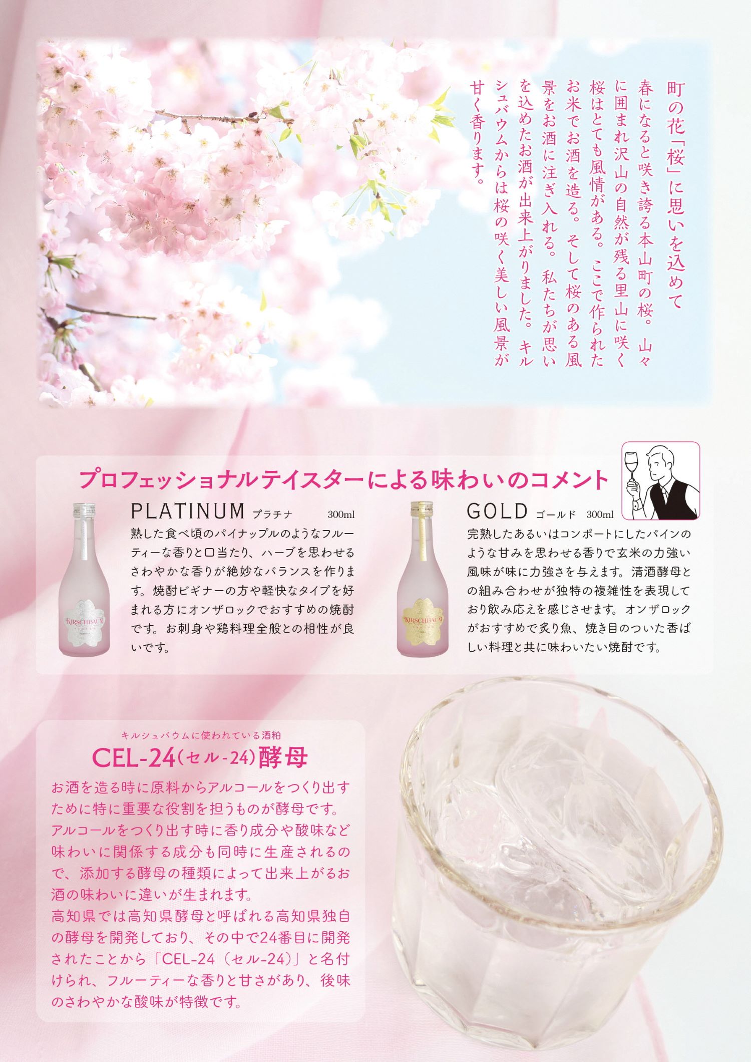 土佐天空の郷使用！本格米焼酎「KIRSCHBAUM」720ml×2種類セット