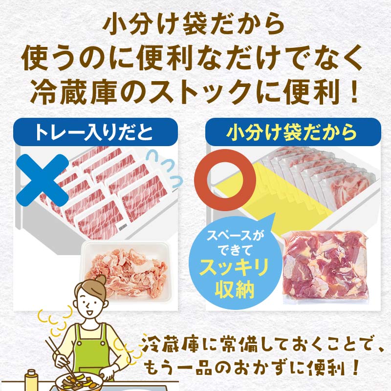 便利な小分け！土佐はちきん地鶏 もも肉 3kg（300g×6袋、400g×3袋）カット済 地鶏 モモ肉 鶏肉 とり肉 とりにく 肉 高知県 大川村 F6R-086 カットもも肉3kg