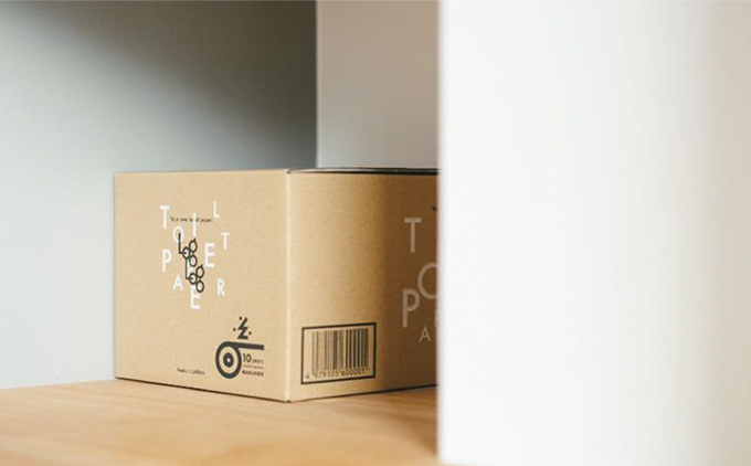 10年間保証　備蓄用トイレットペーパーloglog（70M×4箱）