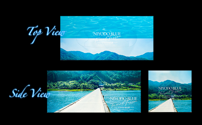 仁淀ブルーBOXティッシュ 沈下橋 （10箱）