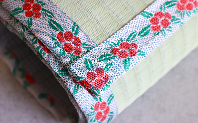 畳いけうえ　ラブござ（やまもも柄）