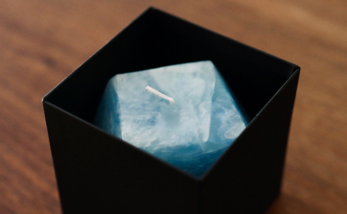 奇跡の清流「仁淀ブルー」キャンドル［EIMONS×mowcandle］