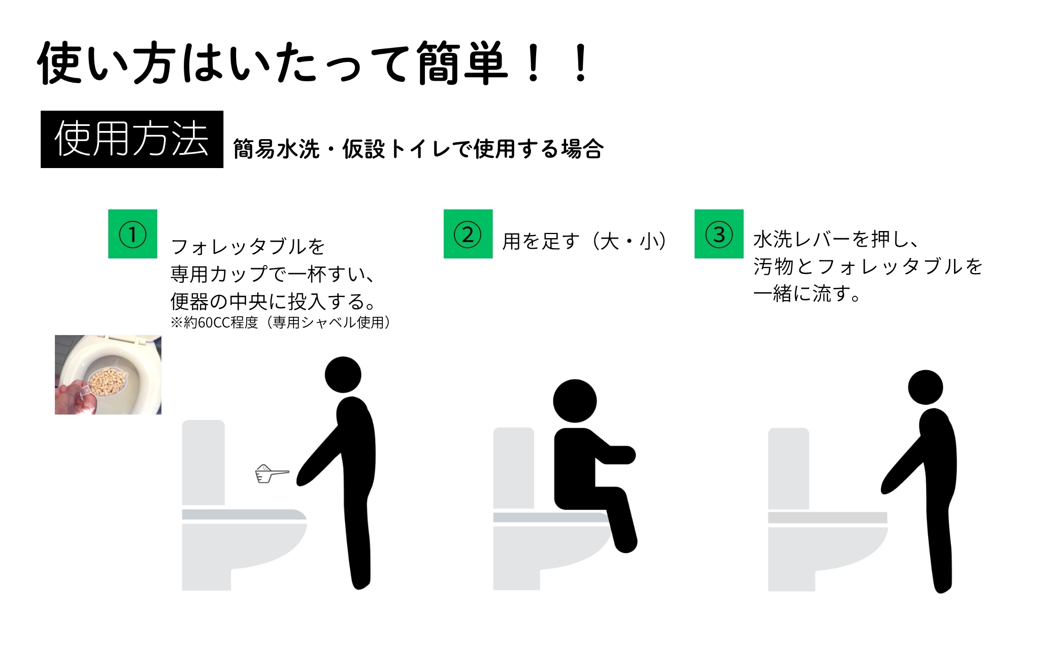 フォレッタブル　介護仕様　5L×6袋（簡易トイレ用木質凝固剤）