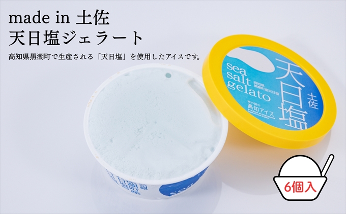Made in 土佐★天日塩ジェラート6個（高知アイス）