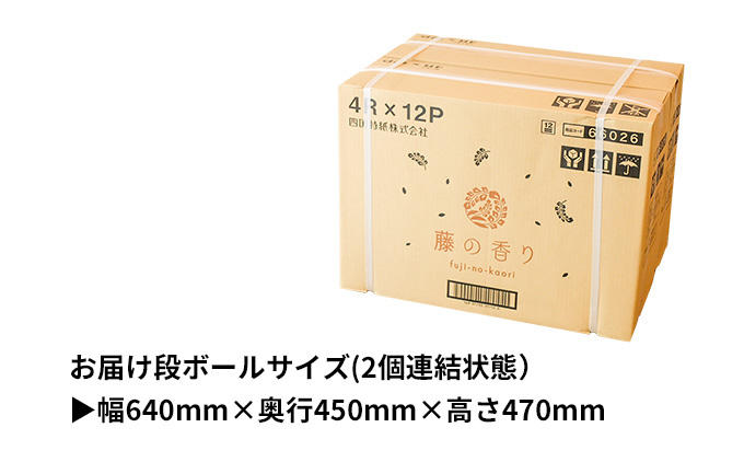 トイレットペーパー詰め合わせ24パックセット（藤の香り＆黒バラの香り / 96ロール）