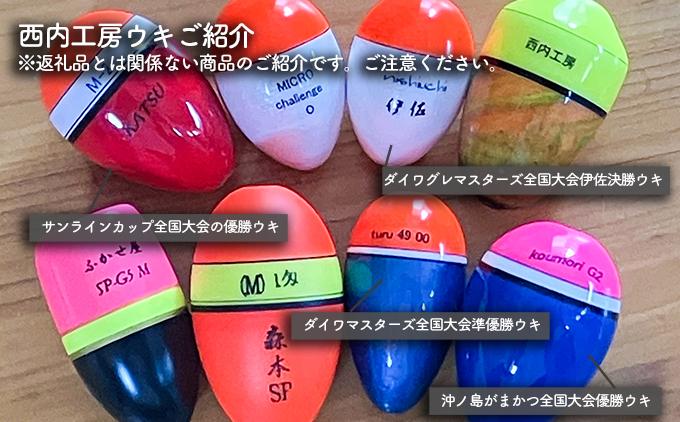 磯釣りにおススメ！西内名人ウキ	