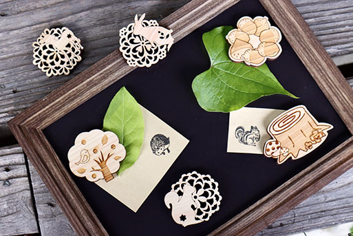 いの町オリジナル木製マグネットセット(６種)