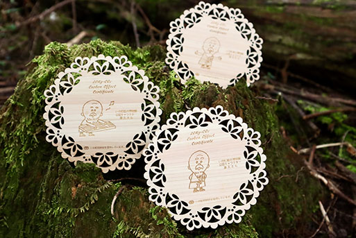 【SDGs】いの町オリジナル木製コースターとマグネットセット （源太さんコースターと動物マグネット）