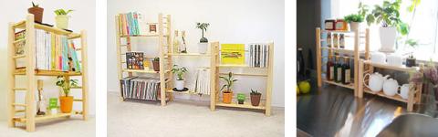 桧　チビ棚・中（高さ420mm)