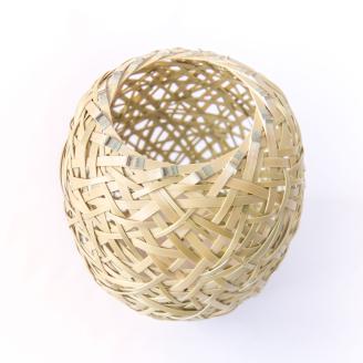 竹細工 花器 ～蓑篭(小)・淡竹～