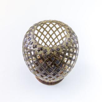 竹細工 花器 ～渦紋(小)・虎斑竹～